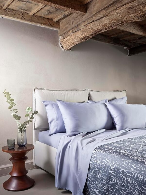 Botanical Completo Letto Spighe Azzurro Tradewinds